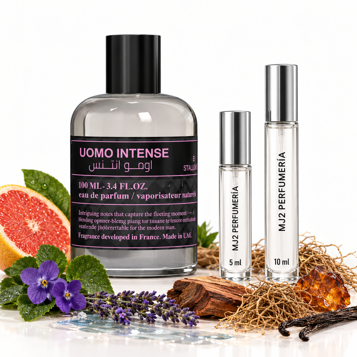 Uomo intense - Decant en presentaciones de 5 ml y 10 ml