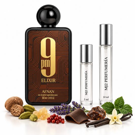 Afnan 9 pm elixir - Decant en presentaciones de 5 ml y 10 ml