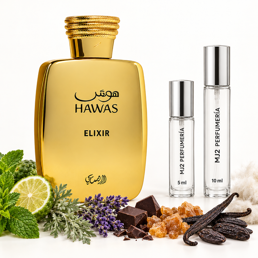 Hawas Elixir - Decant en presentaciones de 5 ml y 10 ml