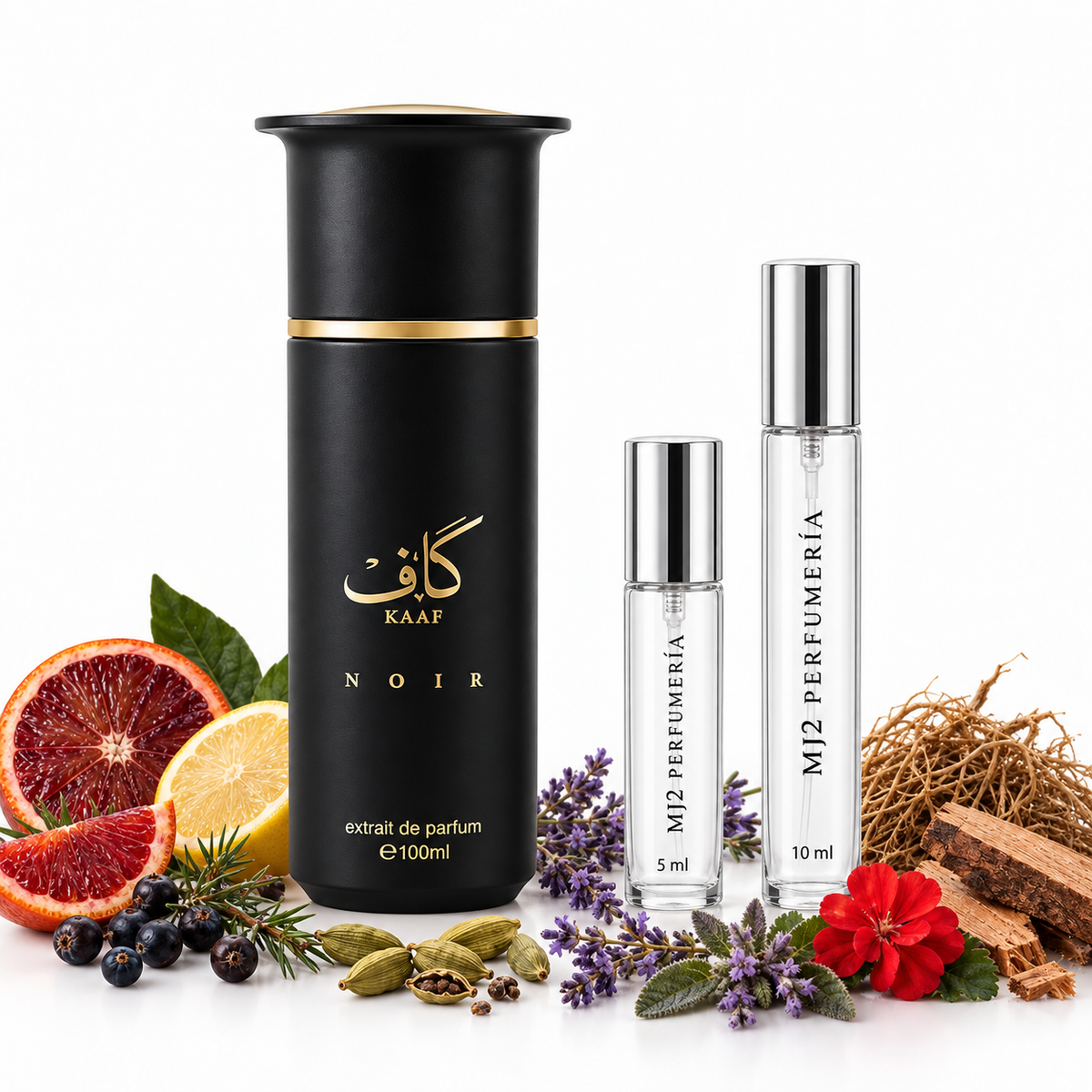 Al Maghribi Kaaf Noir - Decant en presentaciones de 5 ml y 10 ml