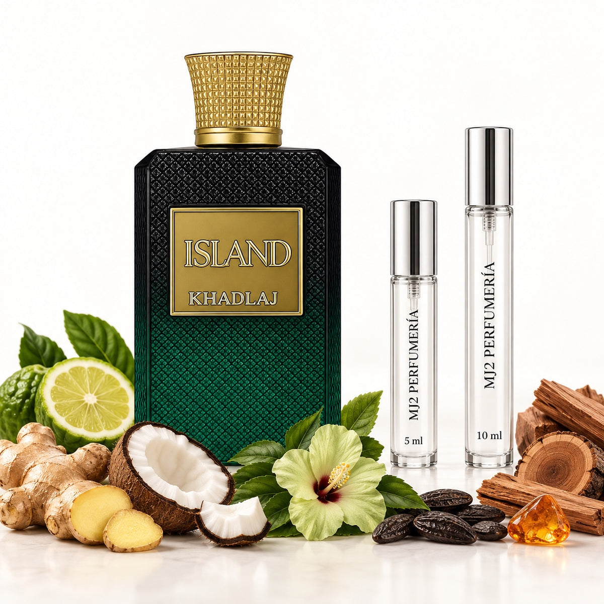 Khadlaj Island - Decant en presentaciones de 5 ml y 10 ml